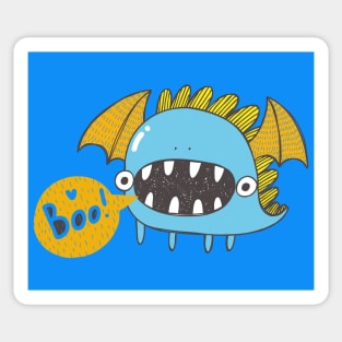 Flying Monster Calling Boo... Sticker